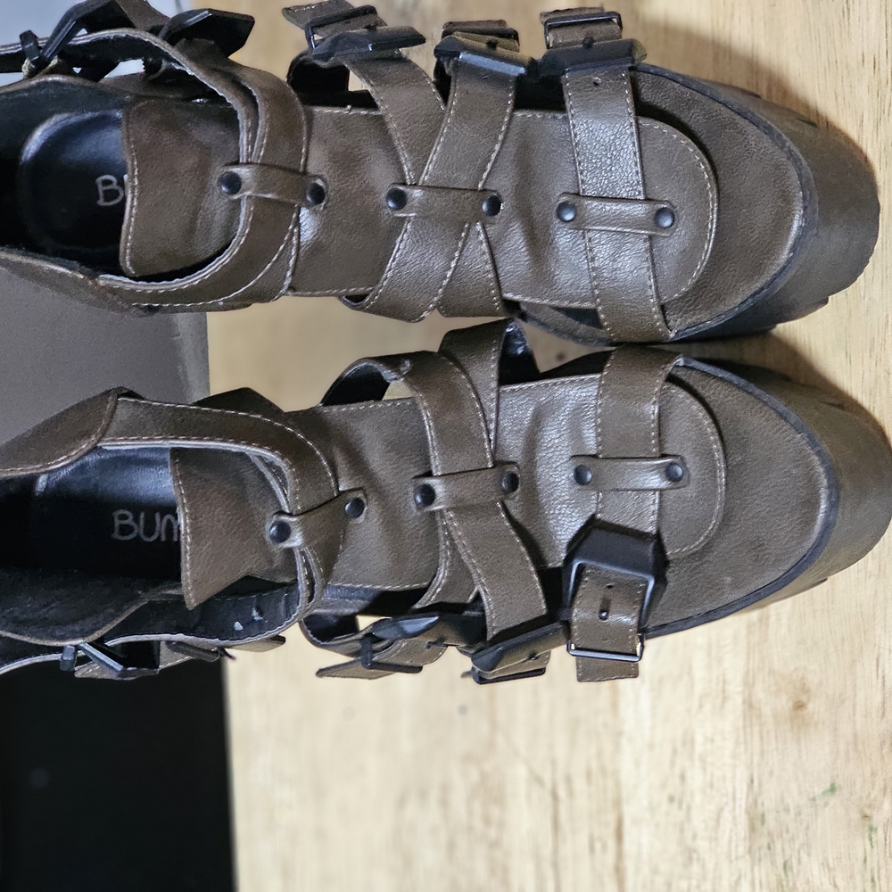 Brown Women's Buckle Shoes